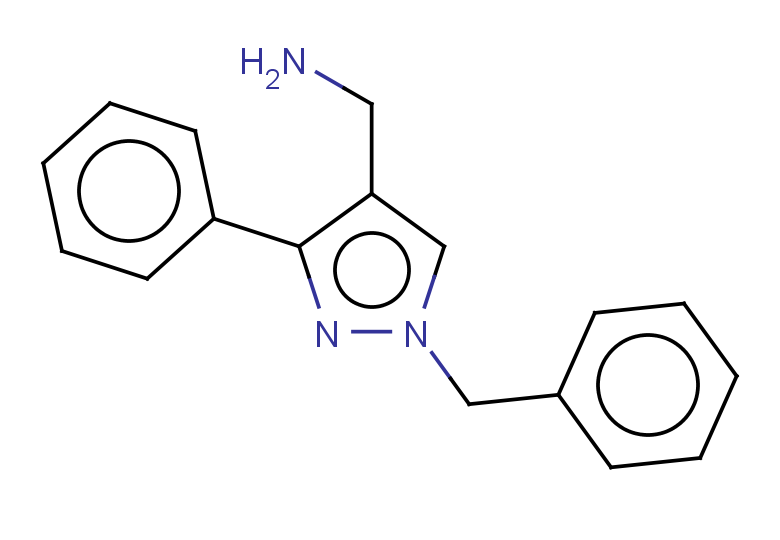 (1-benzyl-3-phenyl-1H-pyrazol-4-yl)methanamine