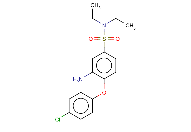 3-amino-4-(4-chlorophenoxy)-N,N-diethylbenzene-1-sulfonamide