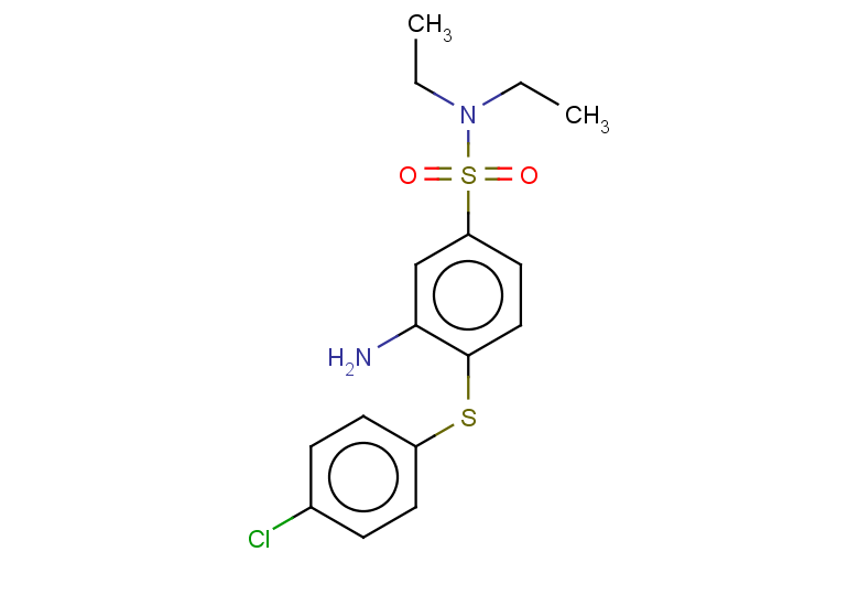 3-amino-4-[(4-chlorophenyl)sulfanyl]-N,N-diethylbenzene-1-sulfonamide