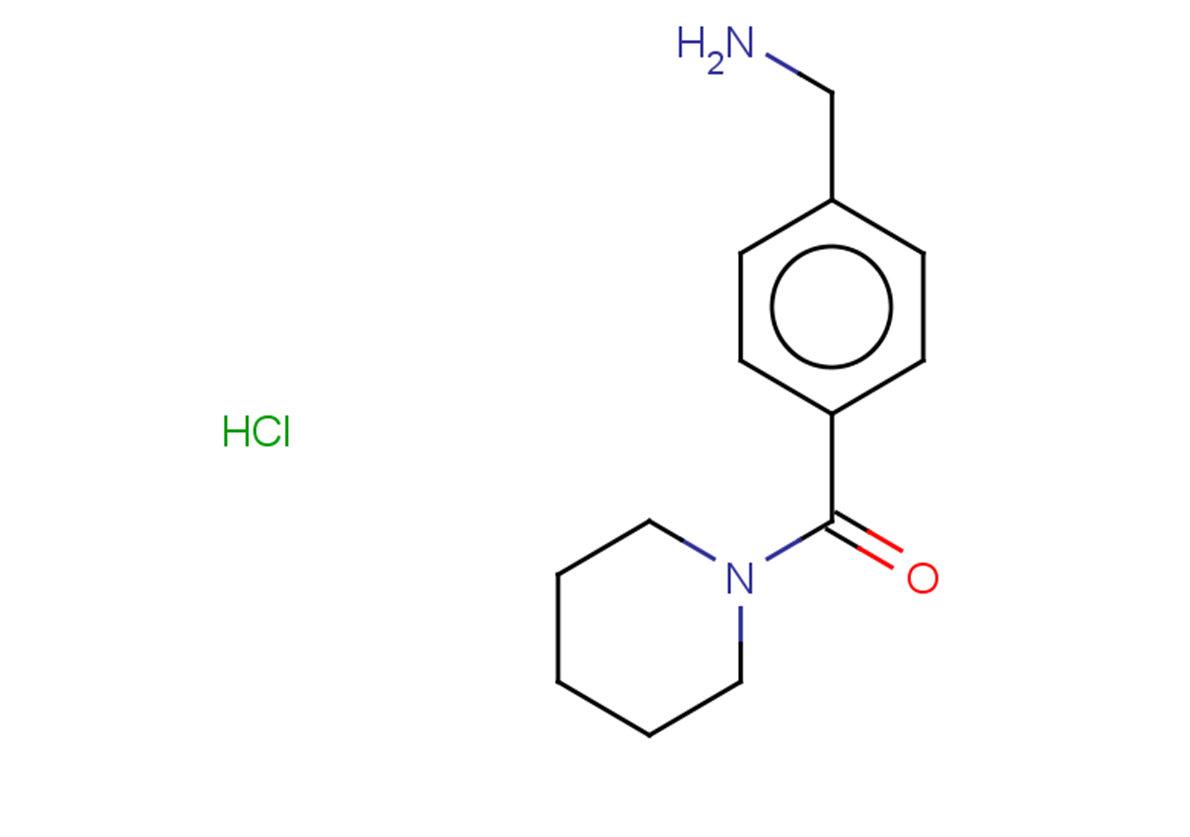 [4-(piperidine-1-carbonyl)phenyl]methanamine hydrochloride
