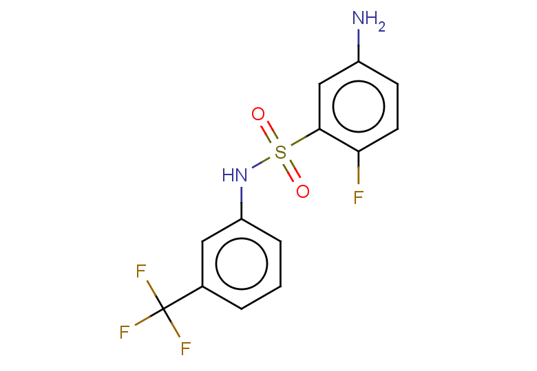 5-amino-2-fluoro-N-[3-(trifluoromethyl)phenyl]benzene-1-sulfonamide