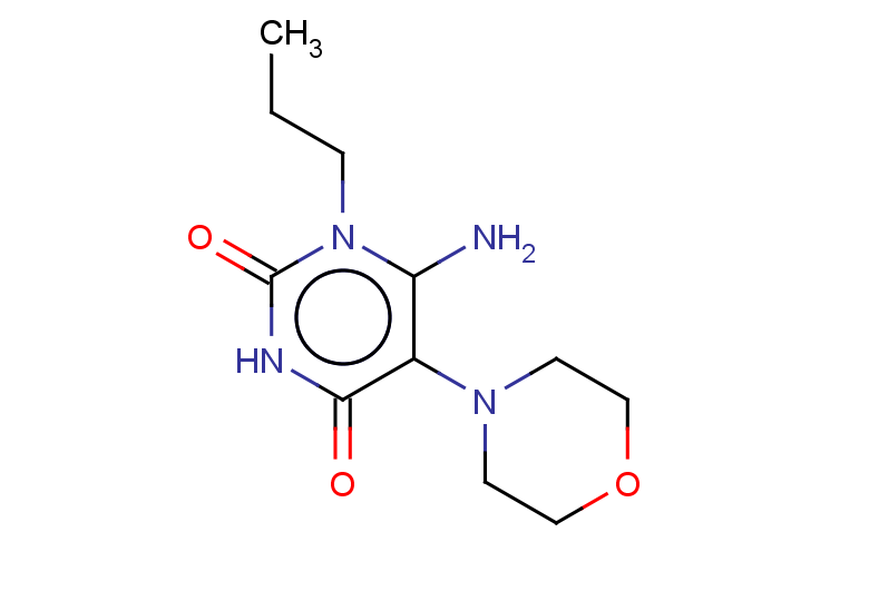 6-amino-5-(morpholin-4-yl)-1-propyl-1,2,3,4-tetrahydropyrimidine-2,4-dione