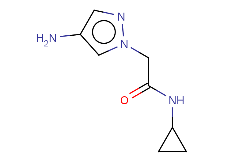 2-(4-amino-1H-pyrazol-1-yl)-N-cyclopropylacetamide