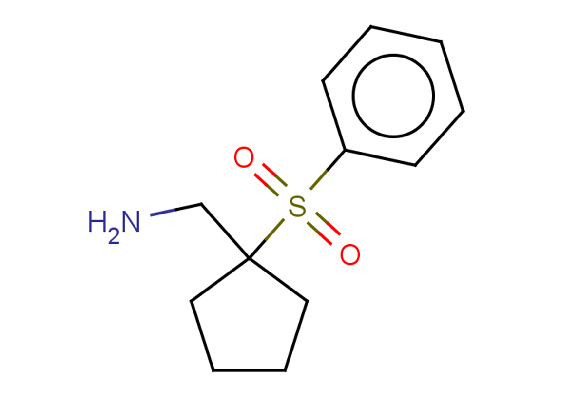 1-[1-(benzenesulfonyl)cyclopentyl]methanamine