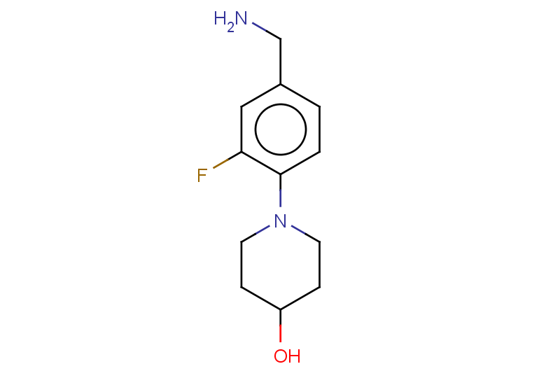 1-[4-(aminomethyl)-2-fluorophenyl]piperidin-4-ol