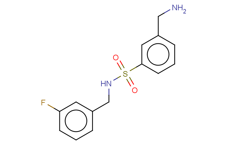 3-(aminomethyl)-N-[(3-fluorophenyl)methyl]benzene-1-sulfonamide