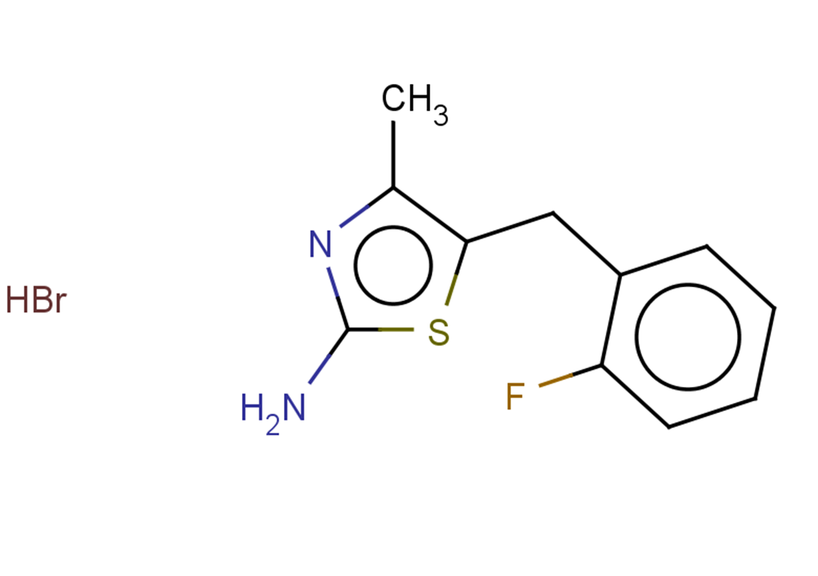 5-[(2-fluorophenyl)methyl]-4-methyl-1,3-thiazol-2-amine hydrobromide