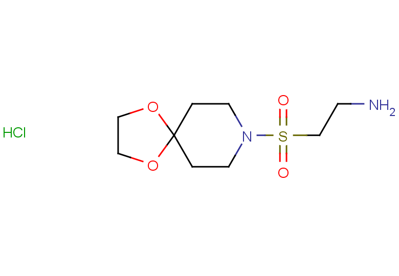 2-{1,4-dioxa-8-azaspiro[4.5]decane-8-sulfonyl}ethan-1-amine hydrochloride