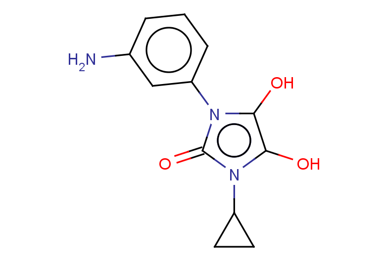 1-(3-aminophenyl)-3-cyclopropyl-4,5-dihydroxy-2,3-dihydro-1H-imidazol-2-one