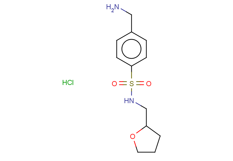 4-(aminomethyl)-N-[(oxolan-2-yl)methyl]benzene-1-sulfonamide hydrochloride
