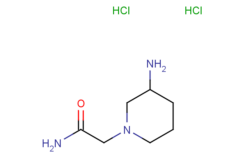 2-(3-aminopiperidin-1-yl)acetamide dihydrochloride