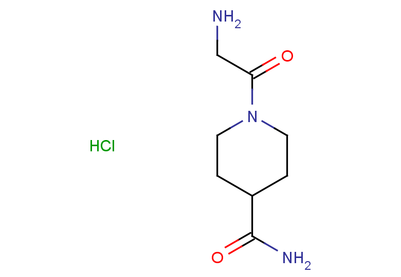 1-(2-aminoacetyl)piperidine-4-carboxamide hydrochloride