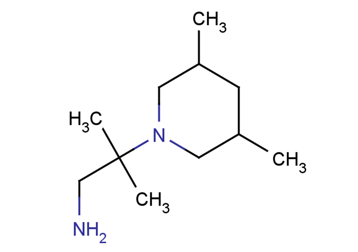 2-(3,5-dimethylpiperidin-1-yl)-2-methylpropan-1-amine
