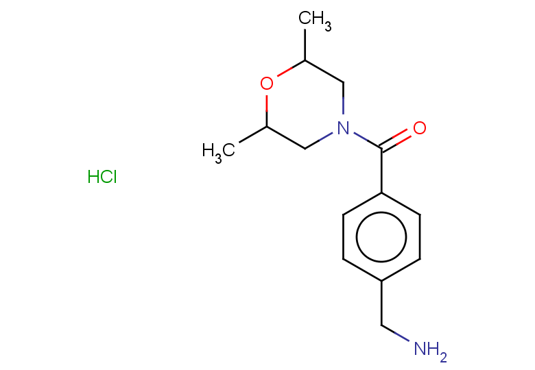 [4-(2,6-dimethylmorpholine-4-carbonyl)phenyl]methanamine hydrochloride