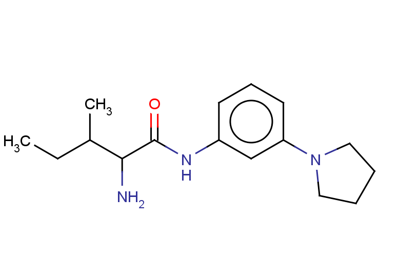 2-amino-3-methyl-N-[3-(pyrrolidin-1-yl)phenyl]pentanamide