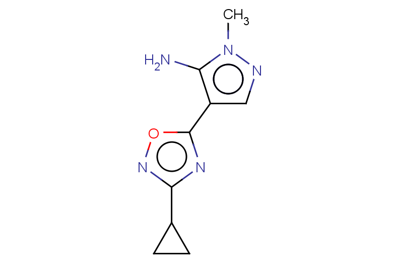 4-(3-cyclopropyl-1,2,4-oxadiazol-5-yl)-1-methyl-1H-pyrazol-5-amine
