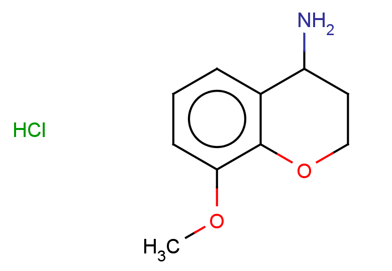 8-methoxy-3,4-dihydro-2H-1-benzopyran-4-amine hydrochloride