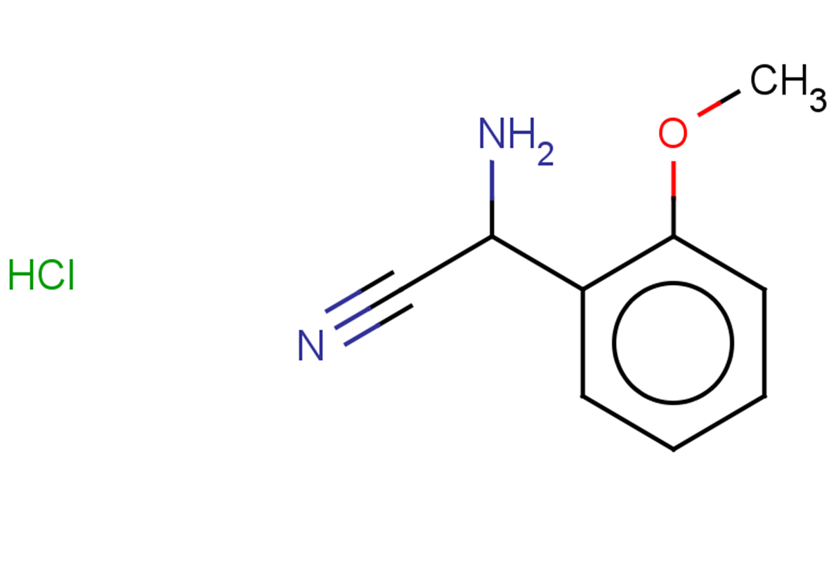 2-amino-2-(2-methoxyphenyl)acetonitrile hydrochloride
