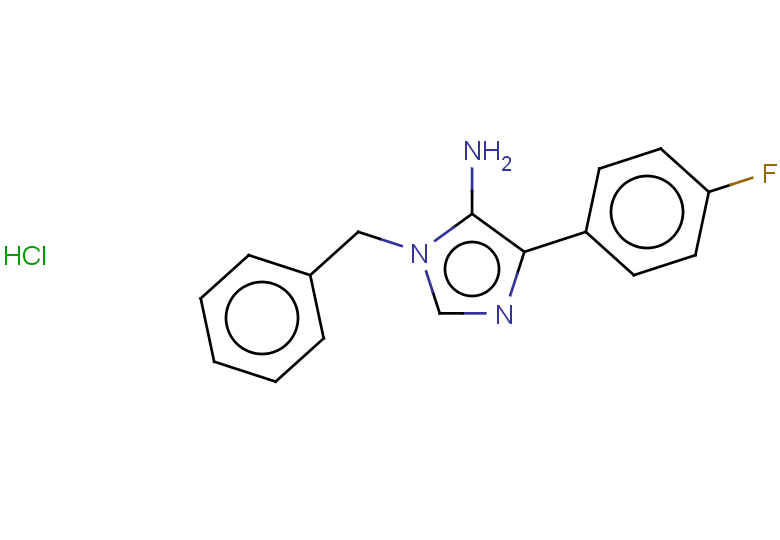 1-benzyl-4-(4-fluorophenyl)-1H-imidazol-5-amine hydrochloride