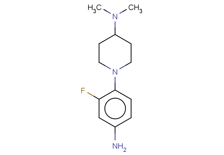 1-(4-amino-2-fluorophenyl)-N,N-dimethylpiperidin-4-amine
