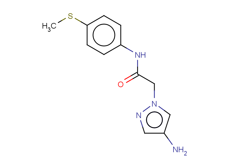 2-(4-amino-1H-pyrazol-1-yl)-N-[4-(methylsulfanyl)phenyl]acetamide