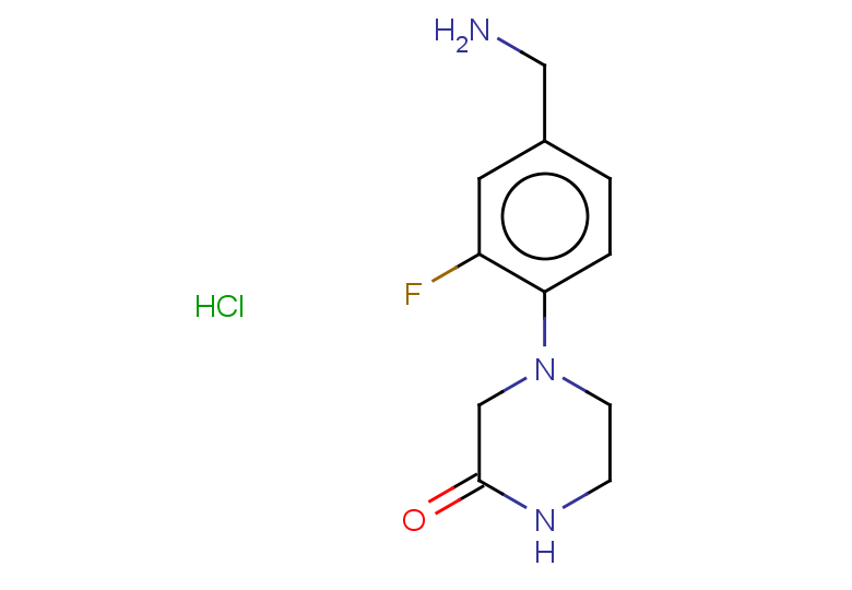 4-[4-(aminomethyl)-2-fluorophenyl]piperazin-2-one hydrochloride