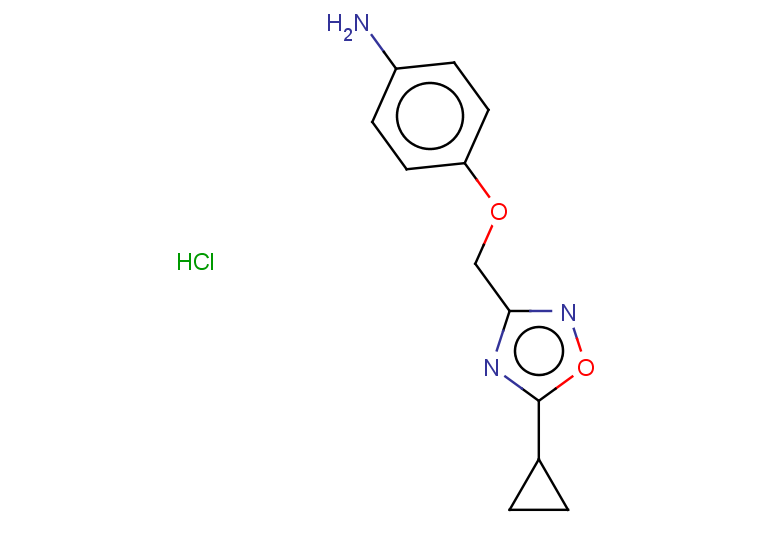 4-[(5-cyclopropyl-1,2,4-oxadiazol-3-yl)methoxy]aniline hydrochloride
