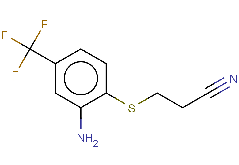 3-{[2-amino-4-(trifluoromethyl)phenyl]sulfanyl}propanenitrile