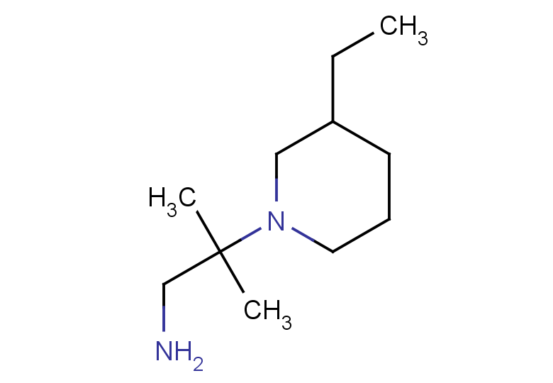2-(3-ethylpiperidin-1-yl)-2-methylpropan-1-amine