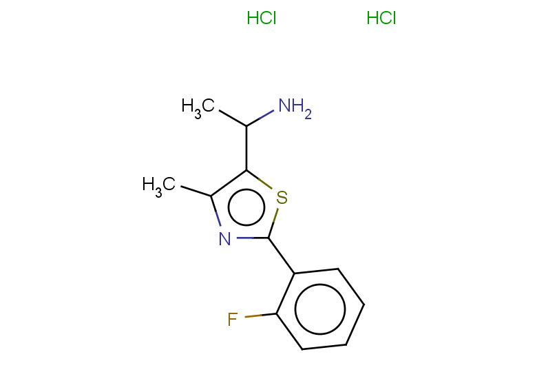 1-[2-(2-fluorophenyl)-4-methyl-1,3-thiazol-5-yl]ethan-1-amine dihydrochloride