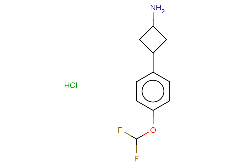 3-[4-(difluoromethoxy)phenyl]cyclobutan-1-amine hydrochloride, Mixture of diastereomers