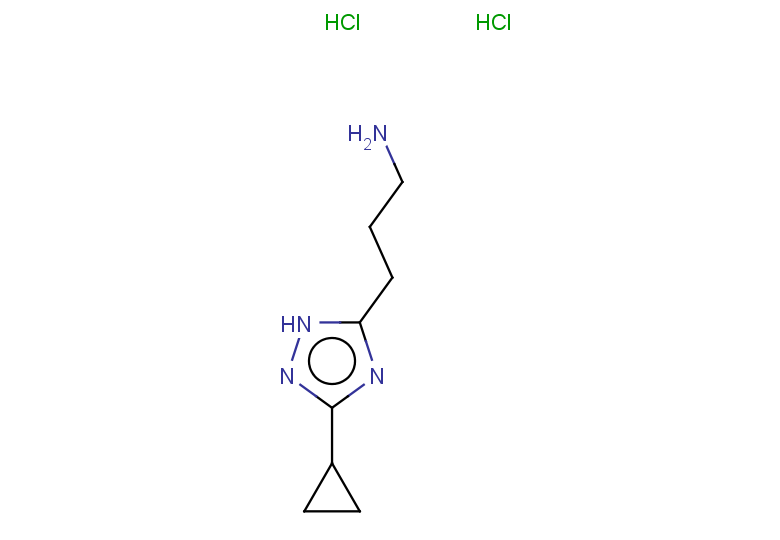 3-(3-cyclopropyl-1H-1,2,4-triazol-5-yl)propan-1-amine dihydrochloride