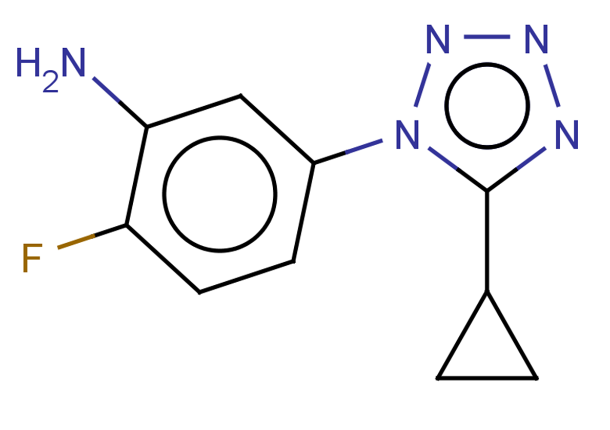 5-(5-cyclopropyl-1H-1,2,3,4-tetrazol-1-yl)-2-fluoroaniline