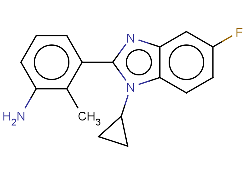 3-(1-cyclopropyl-5-fluoro-1H-1,3-benzodiazol-2-yl)-2-methylaniline