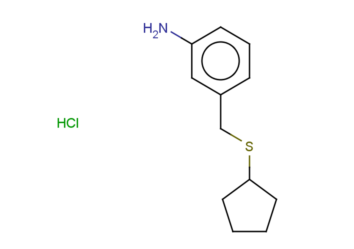 3-[(cyclopentylsulfanyl)methyl]aniline hydrochloride