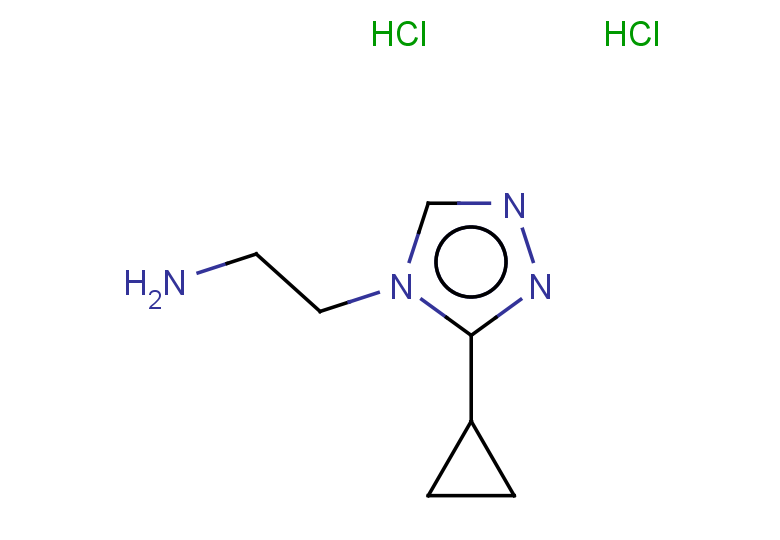 2-(3-cyclopropyl-4H-1,2,4-triazol-4-yl)ethan-1-amine dihydrochloride