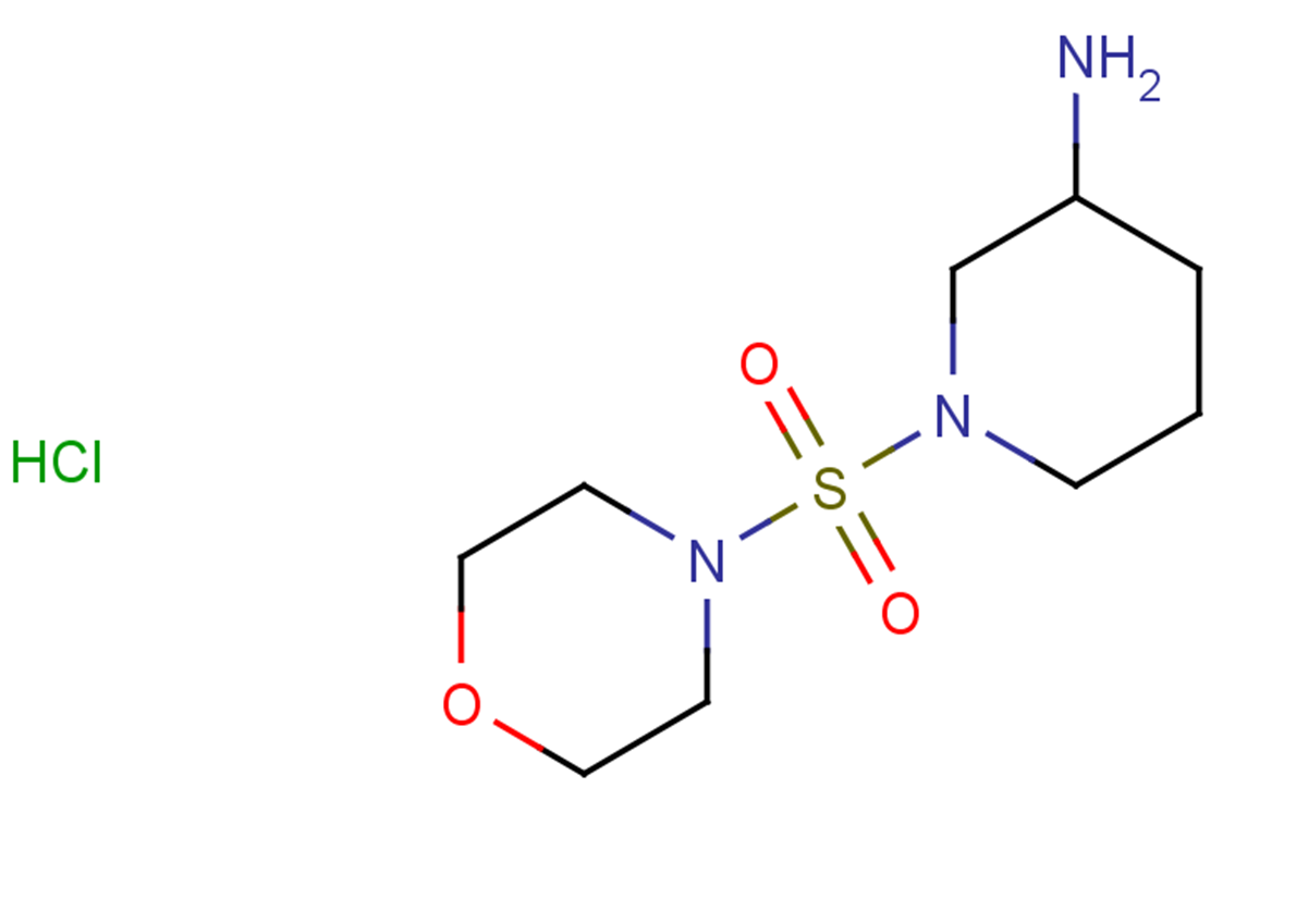 1-(morpholine-4-sulfonyl)piperidin-3-amine hydrochloride