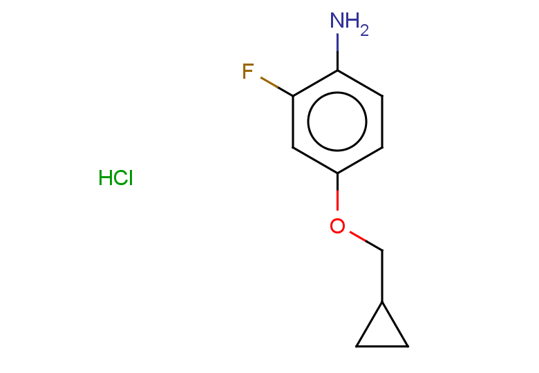 4-(cyclopropylmethoxy)-2-fluoroaniline hydrochloride