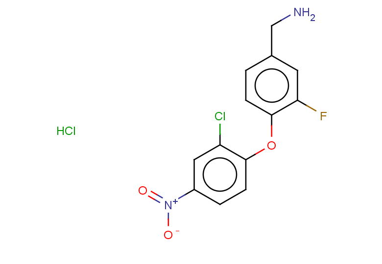 [4-(2-chloro-4-nitrophenoxy)-3-fluorophenyl]methanamine hydrochloride
