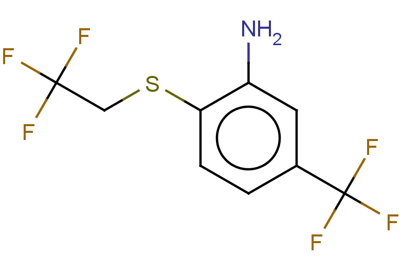 2-[(2,2,2-trifluoroethyl)sulfanyl]-5-(trifluoromethyl)aniline