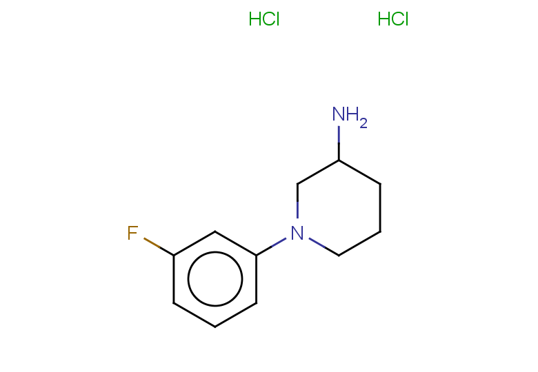 1-(3-fluorophenyl)piperidin-3-amine dihydrochloride