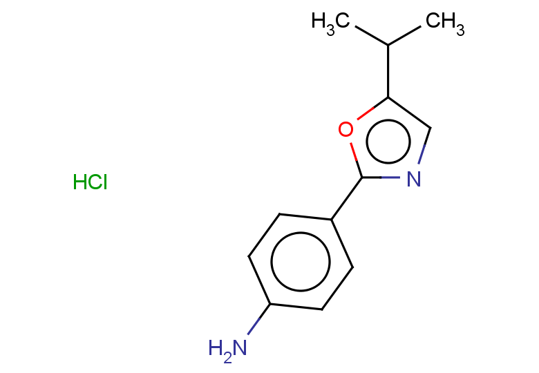 4-[5-(propan-2-yl)-1,3-oxazol-2-yl]aniline hydrochloride