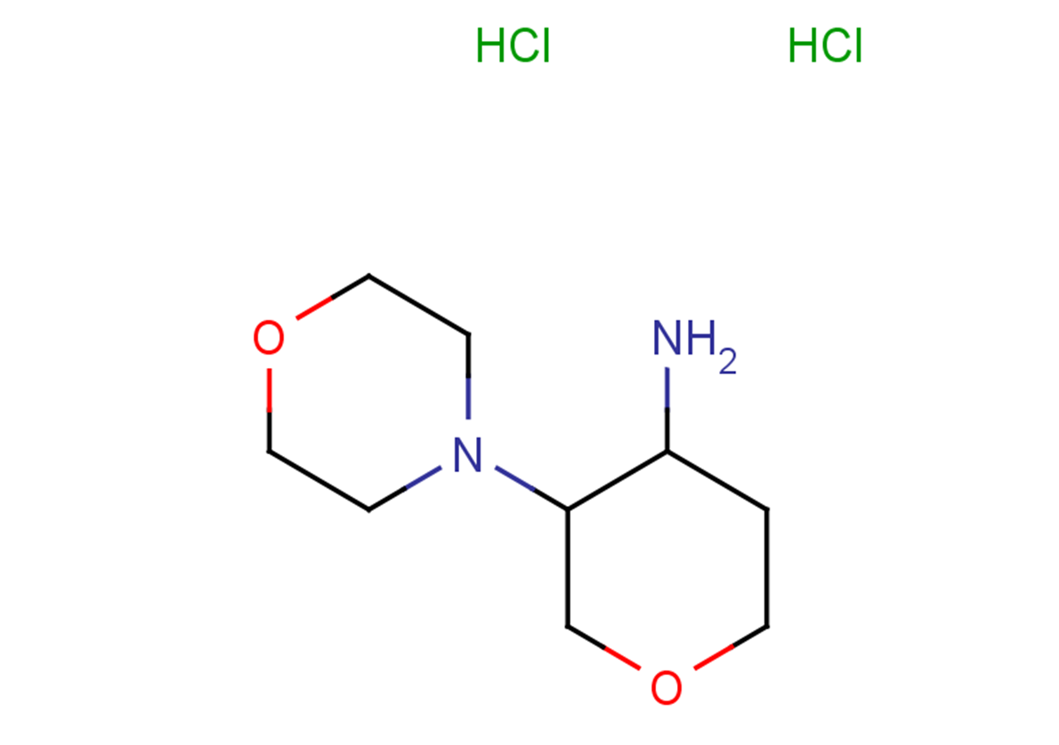 3-(morpholin-4-yl)oxan-4-amine dihydrochloride, Mixture of diastereomers