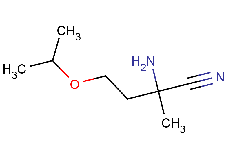 2-amino-2-methyl-4-(propan-2-yloxy)butanenitrile