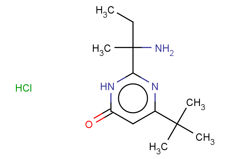 2-(2-aminobutan-2-yl)-6-tert-butyl-3,4-dihydropyrimidin-4-one hydrochloride