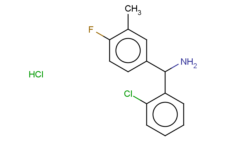 (2-chlorophenyl)(4-fluoro-3-methylphenyl)methanamine hydrochloride
