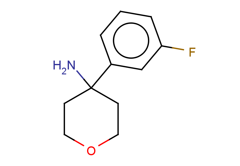 4-(3-fluorophenyl)oxan-4-amine