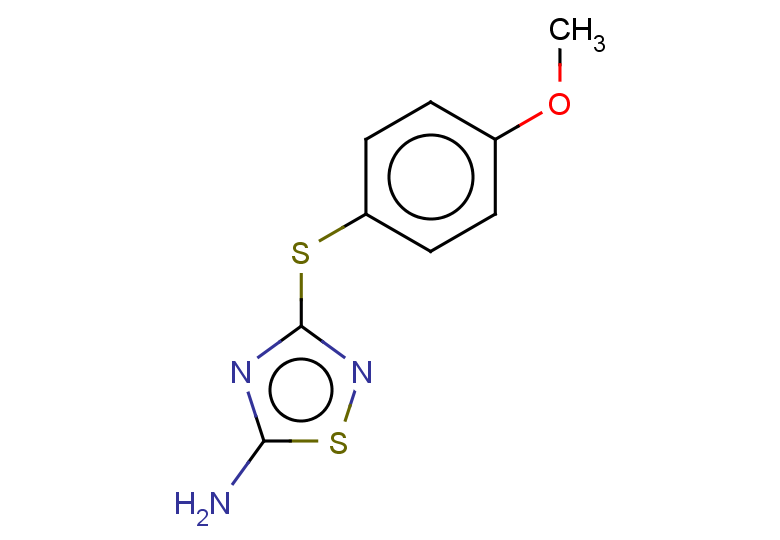 3-[(4-methoxyphenyl)sulfanyl]-1,2,4-thiadiazol-5-amine