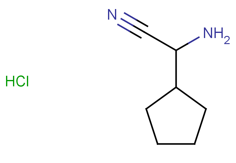 2-amino-2-cyclopentylacetonitrile hydrochloride