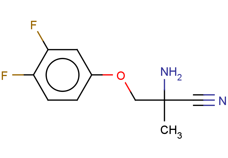 2-amino-3-(3,4-difluorophenoxy)-2-methylpropanenitrile